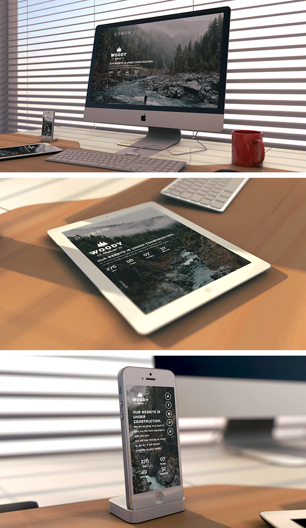 Woody - Creative Coming Soon HTML5 Template