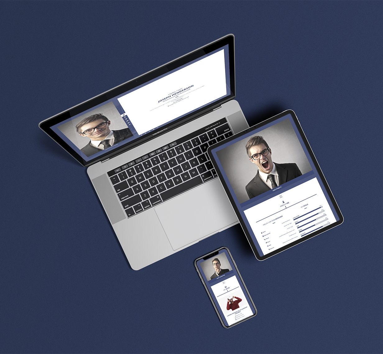 Henderson - vCard & Personal Portfolio Hugo Theme - 3